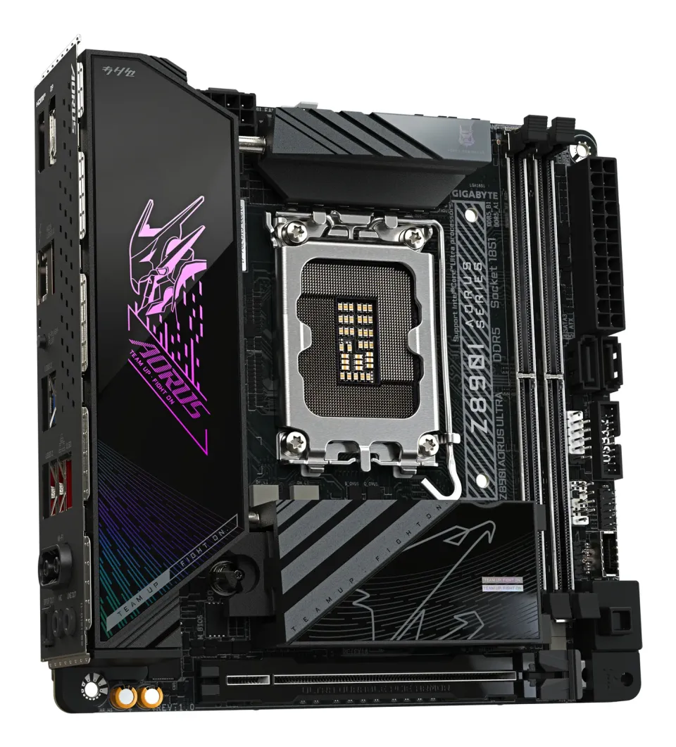 GIGABYTE MB Sc LGA1851 Z890I AORUS ULTRA, Intel Z890, 4xDDR5, 1xDP, 1xHDMI, 1xThunderbolt, WiFi, mITX