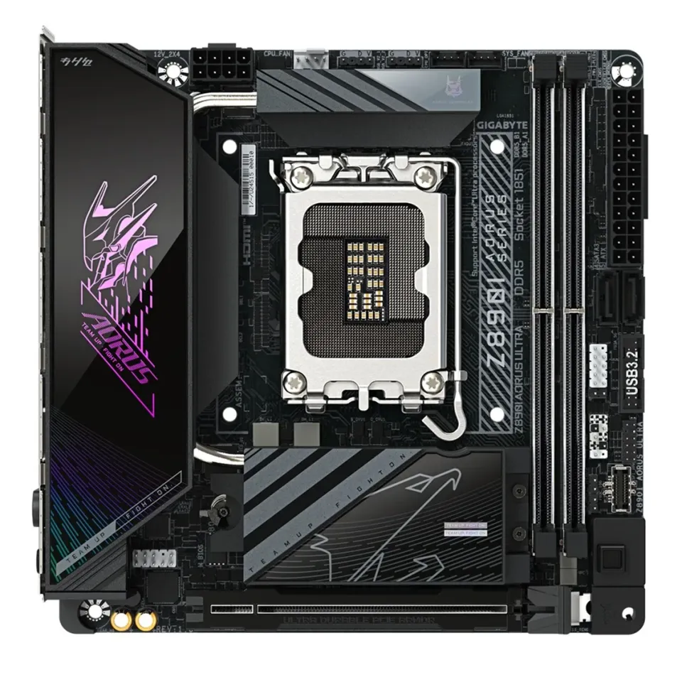 GIGABYTE MB Sc LGA1851 Z890I AORUS ULTRA, Intel Z890, 4xDDR5, 1xDP, 1xHDMI, 1xThunderbolt, WiFi, mITX