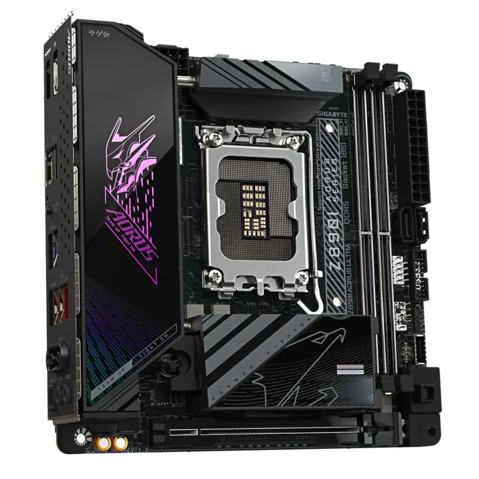 GIGABYTE MB Sc LGA1851 Z890I AORUS ULTRA, Intel Z890, 4xDDR5, 1xDP, 1xHDMI, 1xThunderbolt, WiFi, mITX