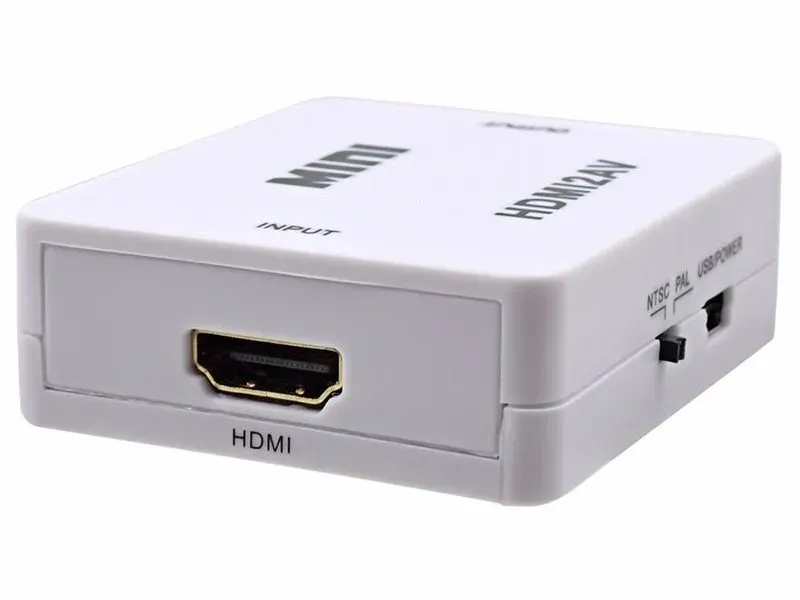 XtendLan Převodník HDMI na kompozitní video a audio, PAL/NTSC, HDMI do 1920x1080, výstup volitelný přepínačem