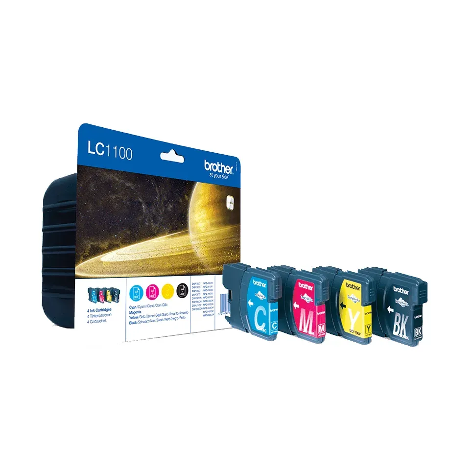 Brother LC-1100 sada inkoustů - black, magenta, yellow, cyan