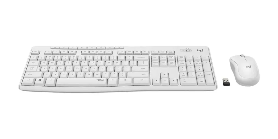 PROMO bezdrátový set Logitech MK295, White US INTL