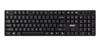 ACER Wireless klávesnice 2,4GHz RF, AKR110, dosah až 10 m, membránové klávesy, životnost až 5 mil. úhozů, voděodolná
