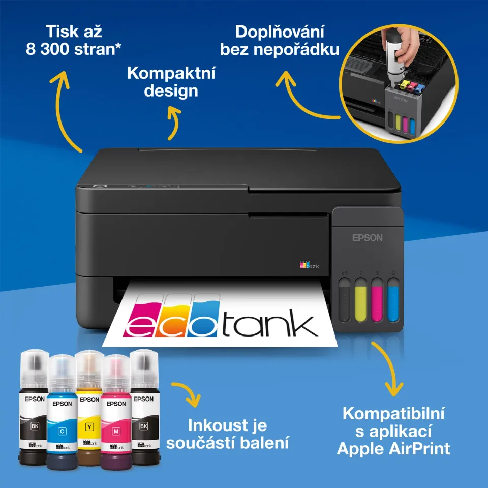 EPSON EcoTank L3310 - A4/33-15ppm/4ink/CISS