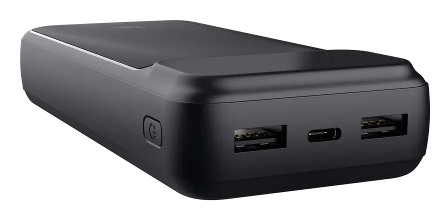 TRUST Powerbanka Avala, 20000 mAh, 1xUSB-C + 2xUSB, černá