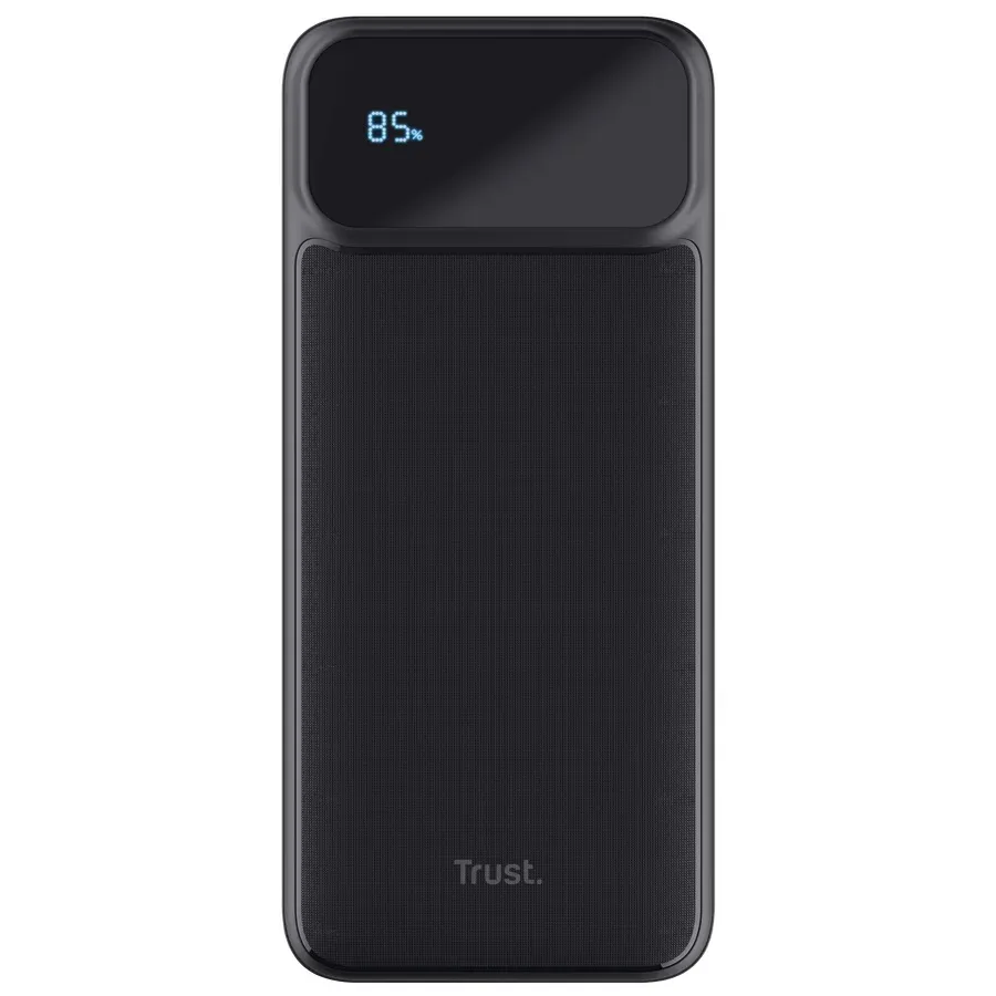 TRUST Powerbanka Avala, 20000 mAh, 1xUSB-C + 2xUSB, černá