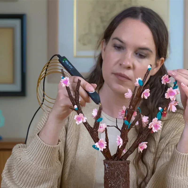 3Doodler 3D pero FLOW + 8 PLA náplní a 3D šablona
