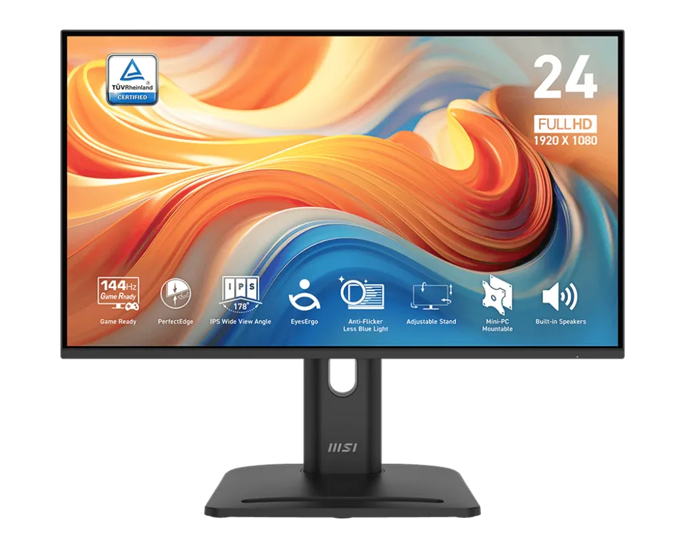 MSI monitor PRO MP245PG E14 23,8" IPS/FHD/144Hz/1ms/HDMI/DP/VGA/výšk.nastaviteln