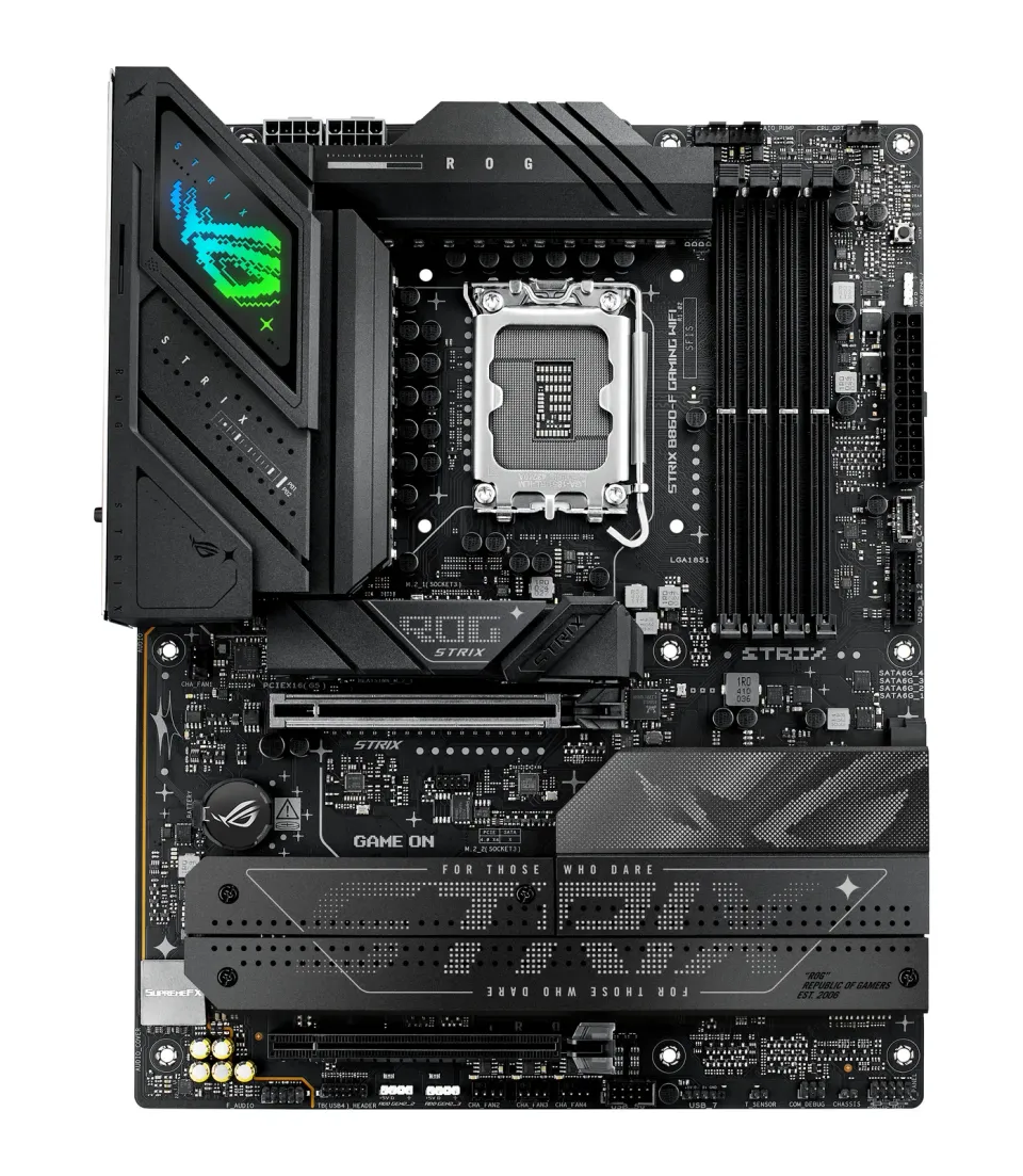 ASUS MB Sc LGA1851 ROG STRIX B860-F GAMING WIFI, Intel B860, 4xDDR5, 1xThunderbolt, 1xDP, 1xHDMI, WiFi, ATX