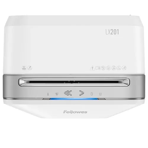 Fellowes Skartovač LX 201 bílý 12 listů/22L/NBÚ3/křížový řez