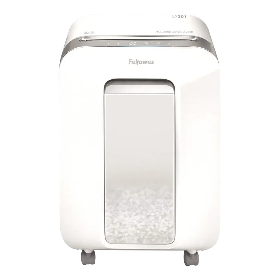Fellowes Skartovač LX 201 bílý 12 listů/22L/NBÚ3/křížový řez