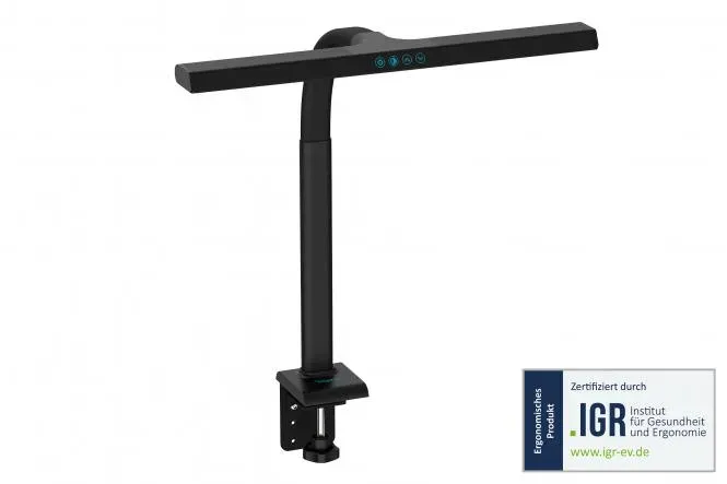 DIGITUS LED stolní lampa - 50 cm, 1025 lm, 7W, černá