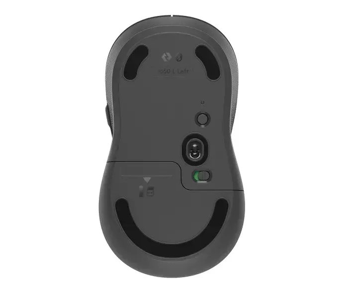 Logitech M650L/Kancelářská/Laserová/Pro leváky/Bezdrátová USB + Bluetooth/Šedá