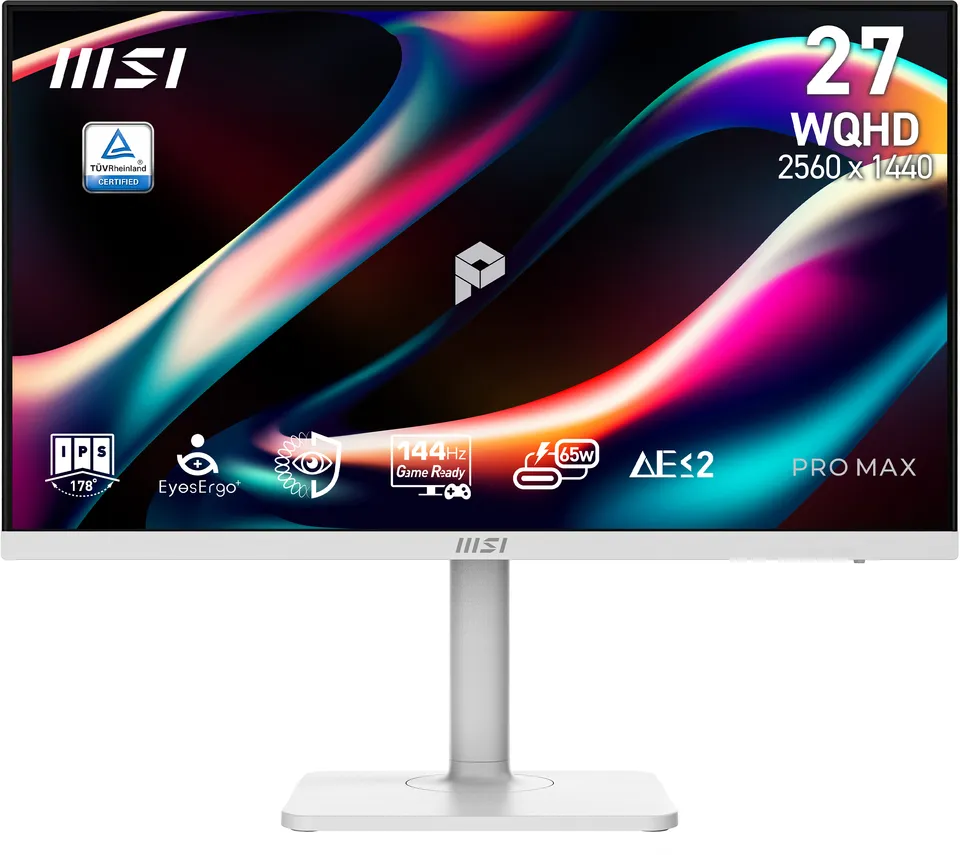 MSI monitor PRO MAX 271QPHW E14, 27" IPS/2560 x 1440 (WQHD)/144Hz/1ms/DP/2x HDMI