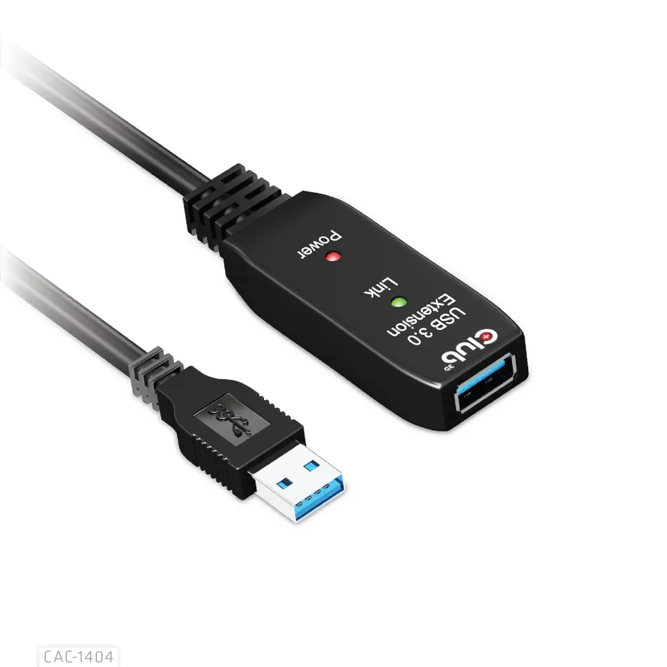 Club3D Kabel USB 3.2 Gen1 Active Repeater Cable M/F 28AWG, 5m