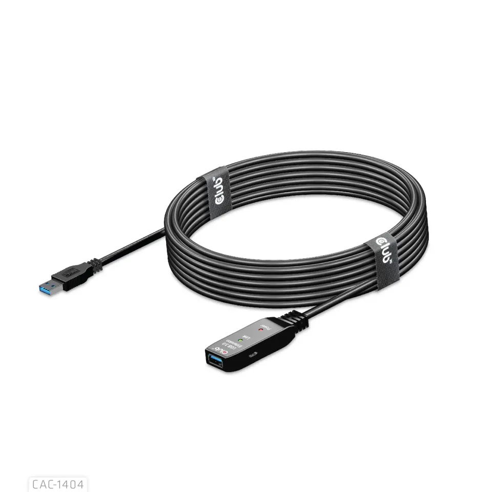 Club3D Kabel USB 3.2 Gen1 Active Repeater Cable M/F 28AWG, 5m