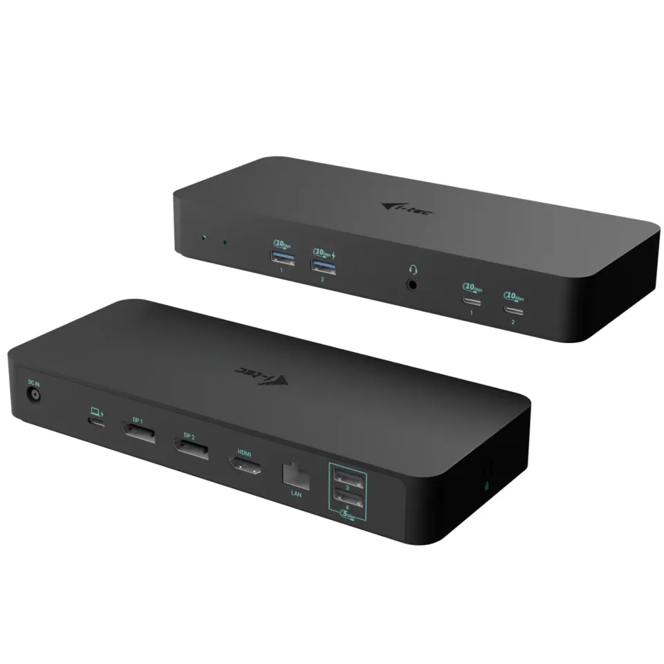 i-tec USB-C Intelligent Triple Display Docking Station, Power Delivery 100W