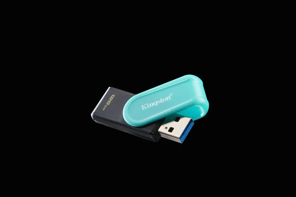 KINGSTON 128GB Portable USB 3.2 Gen 1 DataTraveler Exodia S (Black/Turquoise)
