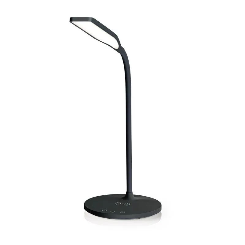 Nedis LTLGQ3M2BK - LED lampa s bezdrátovou nabíječkou, stmívač | LED / Qi | 10 W