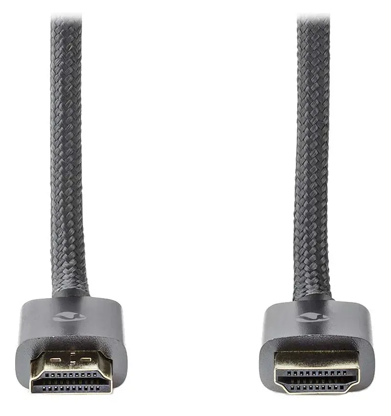 NEDIS PROFIGOLD Ultra High Speed HDMI 2.1 kabel/ 8K@60H/ zlacené konektory HDMI-HDMI/ bavlna/ antracit/ BOX/ 5m
