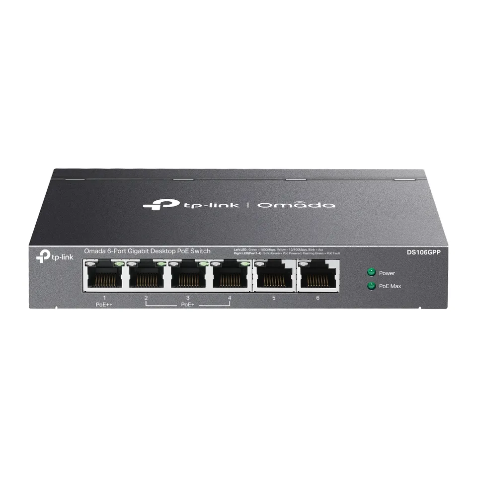 DS106GPP TP-link Omada, 6G, 3 PoE+, 1 PoE++, switc