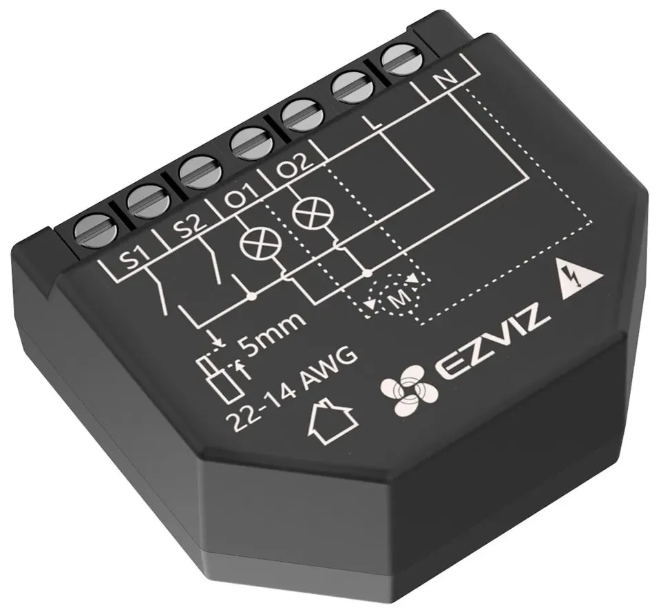 EZVIZ chytré Wi-Fi relé T36 (měření spotřeby), 2 kanál