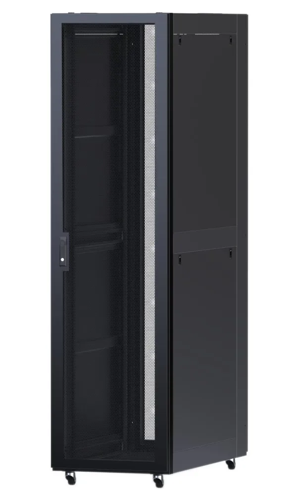 XtendLan 42U/800x1000 stojanový, černý, perforované dveře a záda, nosnost 2400kg