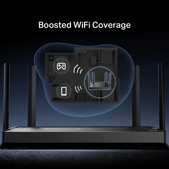 TP-Link Archer BE220 - Dvoupásmový Wi-Fi 7 router BE3600