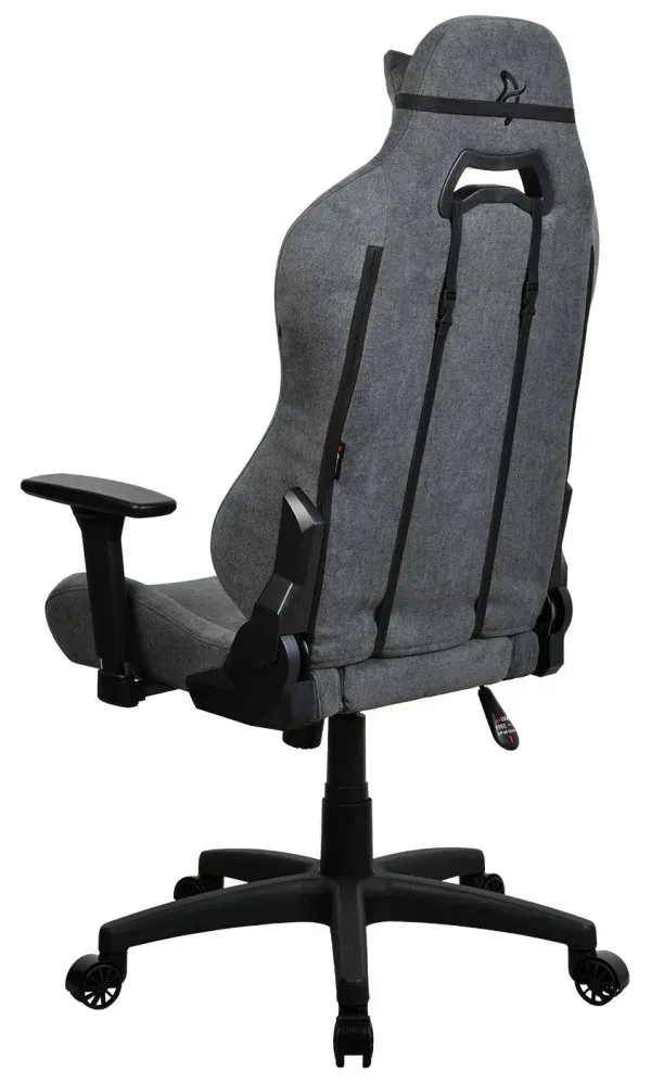 AROZZI herní židle TORRETTA Soft Fabric v2/ látkový povrch/ šedá popelavá