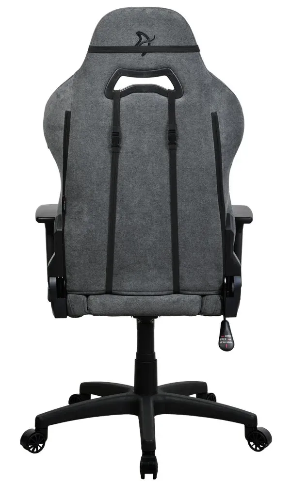AROZZI herní židle TORRETTA Soft Fabric v2/ látkový povrch/ šedá popelavá