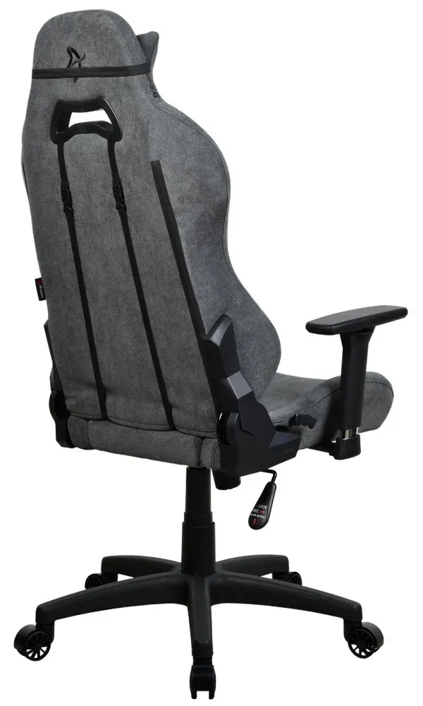 AROZZI herní židle TORRETTA Soft Fabric v2/ látkový povrch/ šedá popelavá