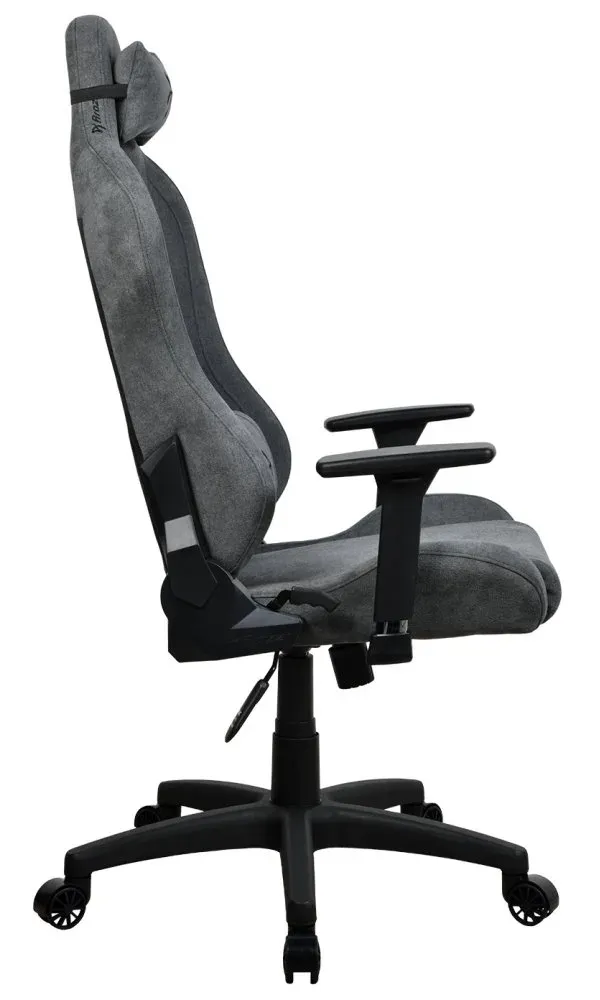 AROZZI herní židle TORRETTA Soft Fabric v2/ látkový povrch/ šedá popelavá