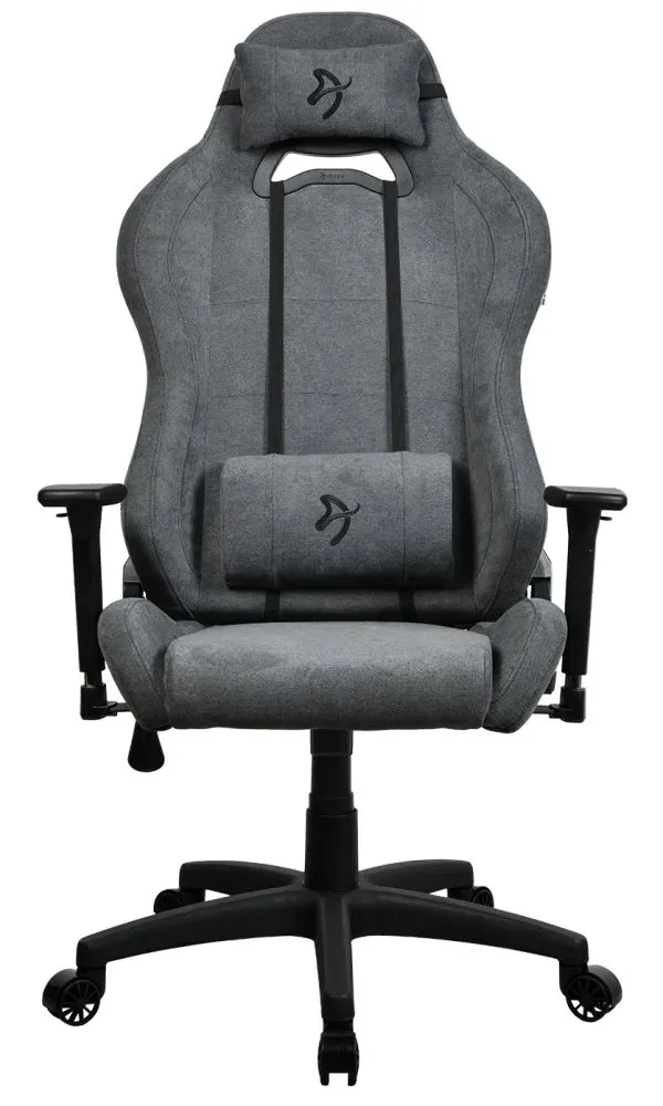 AROZZI herní židle TORRETTA Soft Fabric v2/ látkový povrch/ šedá popelavá