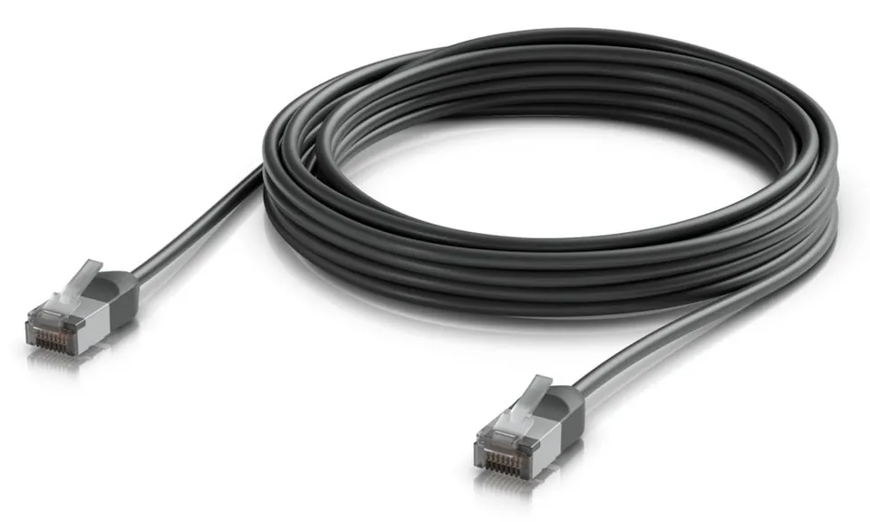 Ubiquiti UniFi Premium Patch Cable Outdoor 5m - Patch kabel, Cat6a, venkovní, černý, 5m