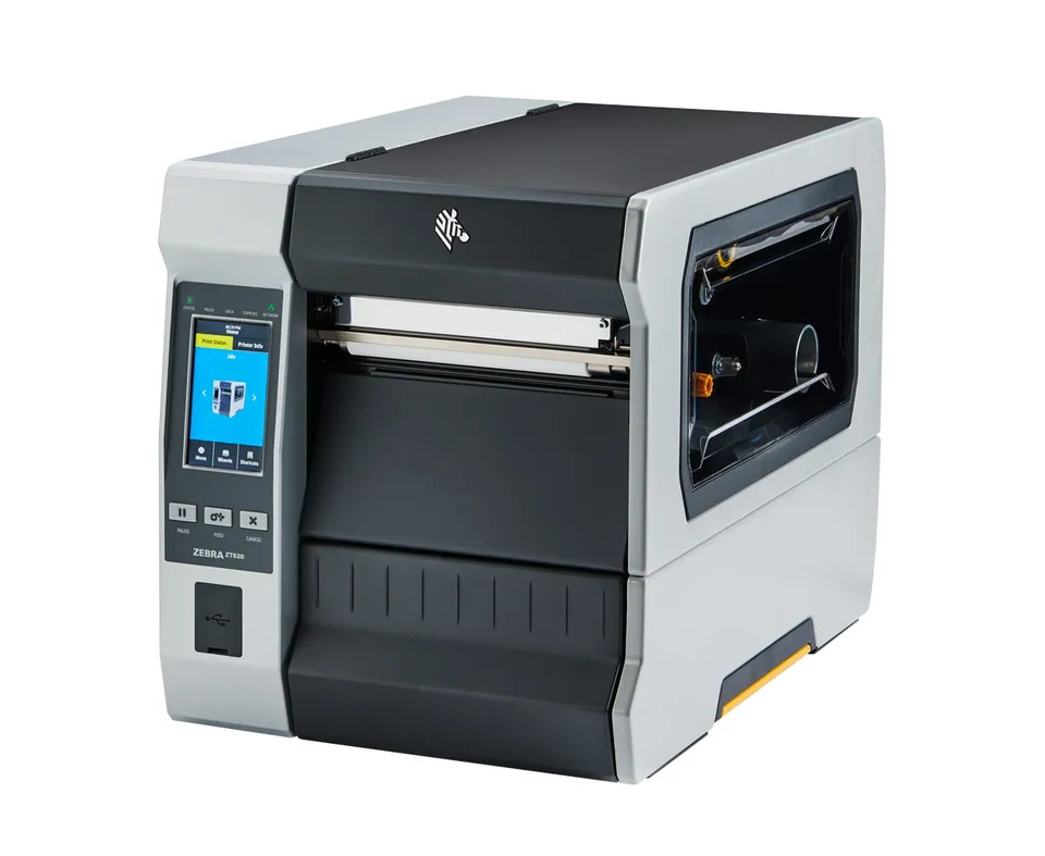 Zebra ZT620 – průmyslová termotransferová tiskárna etiket 6", 203 dpi, 305 mm/s, barevný dotykový displej, LAN, Bluetooth