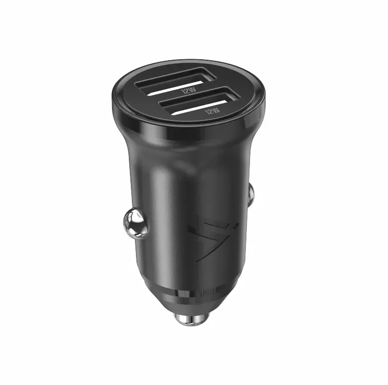 AUTONABÍJEČKA CL-02, 4,8A, 2x USB-A ČERNÁ