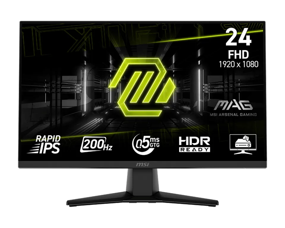 MSI MAG 242F gaming monitor 23,8" Rapid IPS/FHD/200Hz/0,5ms/HDMI/DP/černá