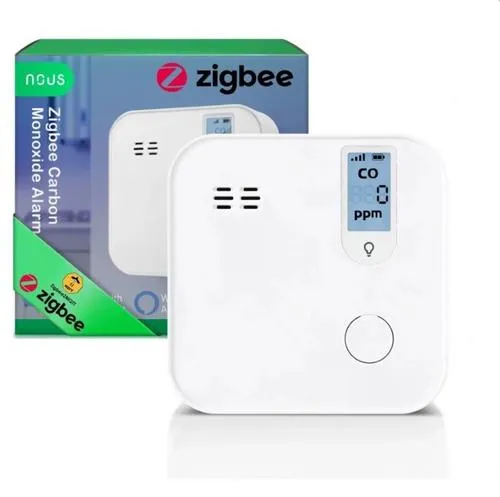 NOUS E12, Detektor xidu uhelnatého pro domácnost, kompatibilní s Tuya a ZigBee