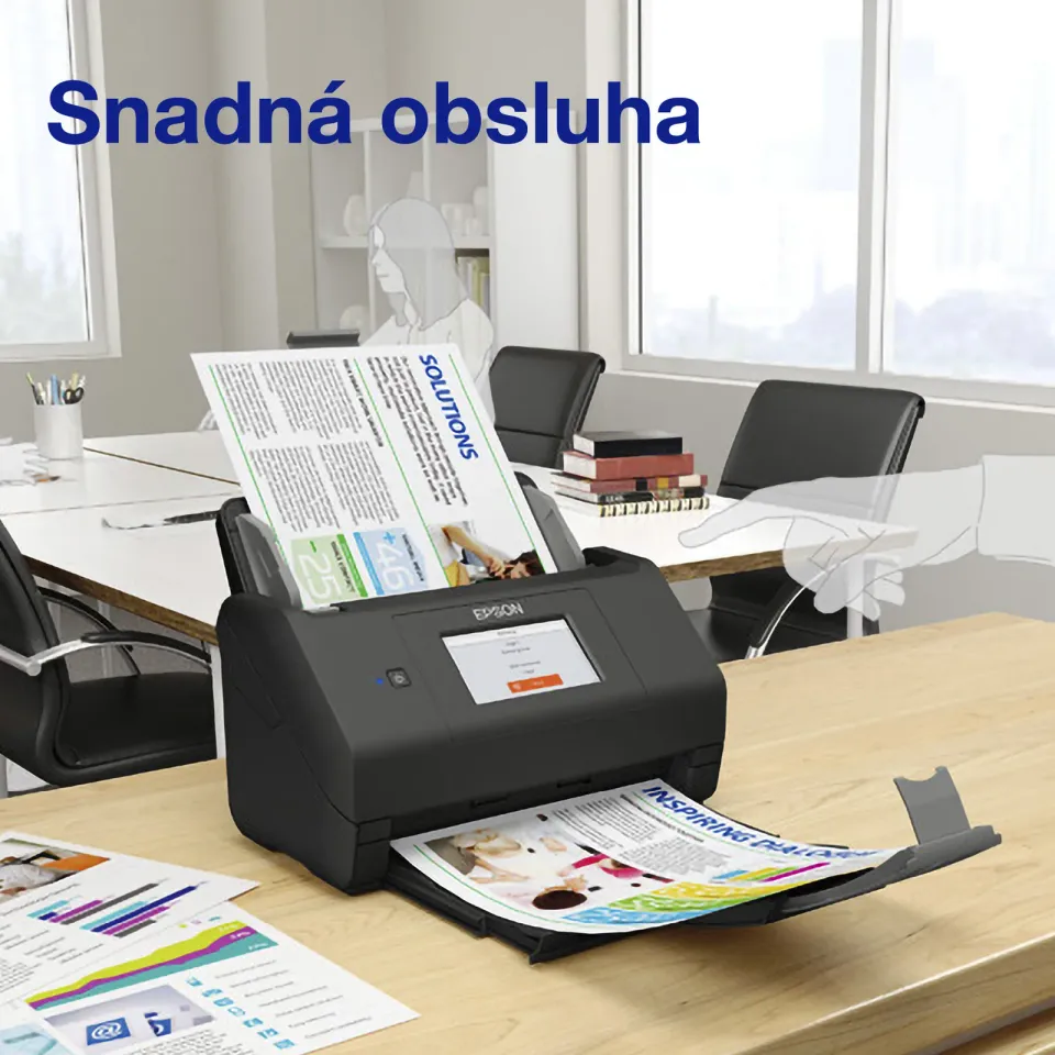 EPSON skener WorkForce ES-580WII - A4/1200x1200dpi/USB3/Wi-Fi/DADF