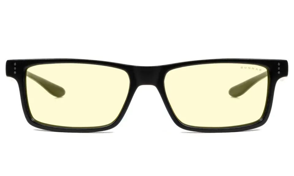GUNNAR kancelářske/herní brýle VERTEX ONYX * jantárová skla * BLF 65 * GUNNAR focus