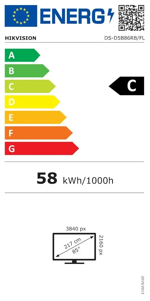 HIKVISION interaktivní dotykový panel 86" 4K, Android,13,8GB,128GB,40 points infrared,USB Type-C,HDMI, BT,kamera, mikro