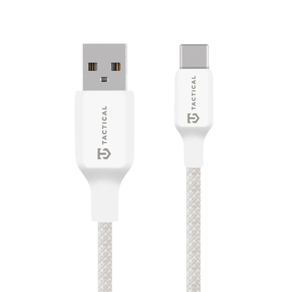 Tactical Stitch Thread Cable USB-A/USB-C 1m White