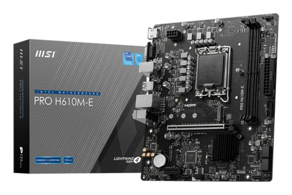 MSI PRO H610M-E, 1700, Intel H610, 2xDDR5, mATX
