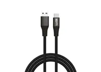 WG - Datový kabel Type-C na USB-A, 2 metry, 3 A, černá