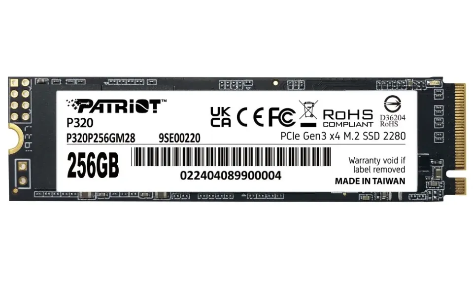 PATRIOT P320/256GB/SSD/M.2 NVMe/5R