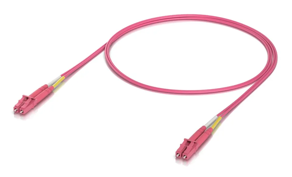 Ubiquiti OM4 Duplex LC UPC Fiber Patch Cable 1m - Multi-mode patch kabel, duplex LC, délka 1m