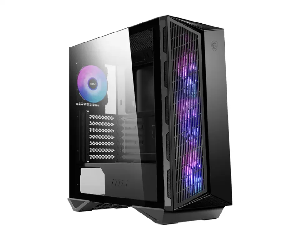 MSI skříň MPG GUNGNIR 111R/ bez zdroje/ levé temperované sklo/ 4x 120 mm ARGB fan/ 1x USB-C/ 2x USB3.2/ černá