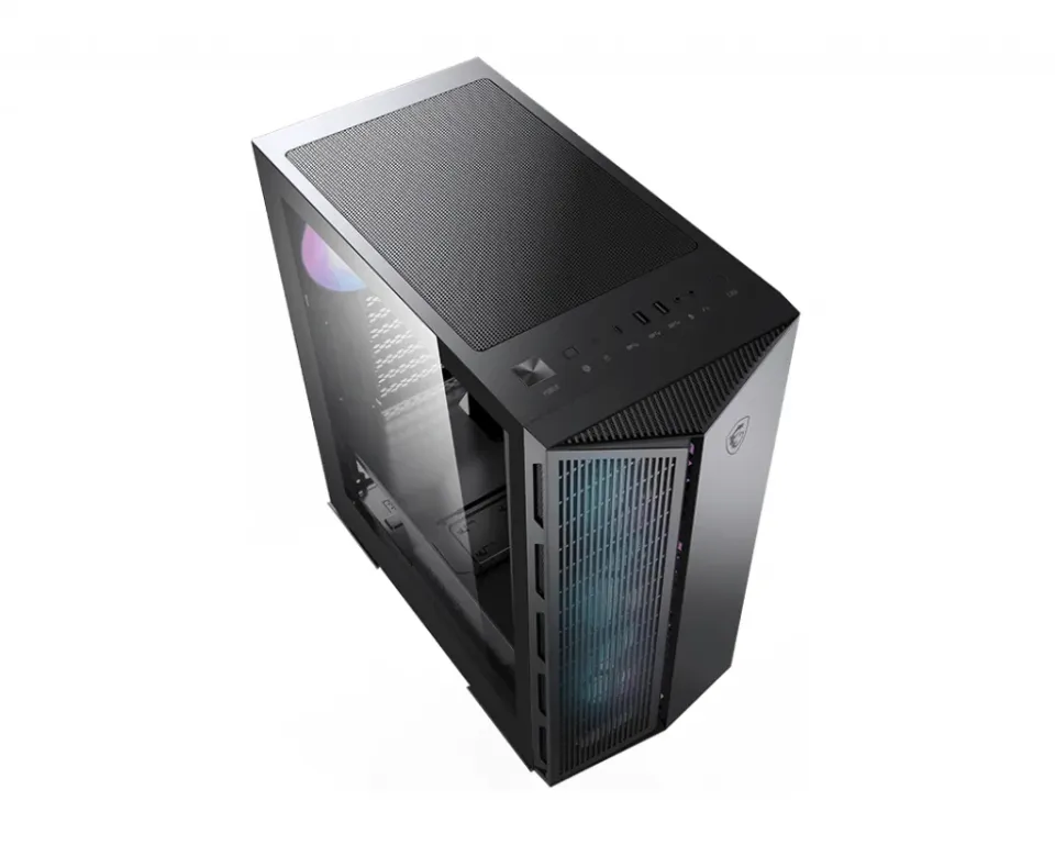 MSI skříň MPG GUNGNIR 111R/ bez zdroje/ levé temperované sklo/ 4x 120 mm ARGB fan/ 1x USB-C/ 2x USB3.2/ černá