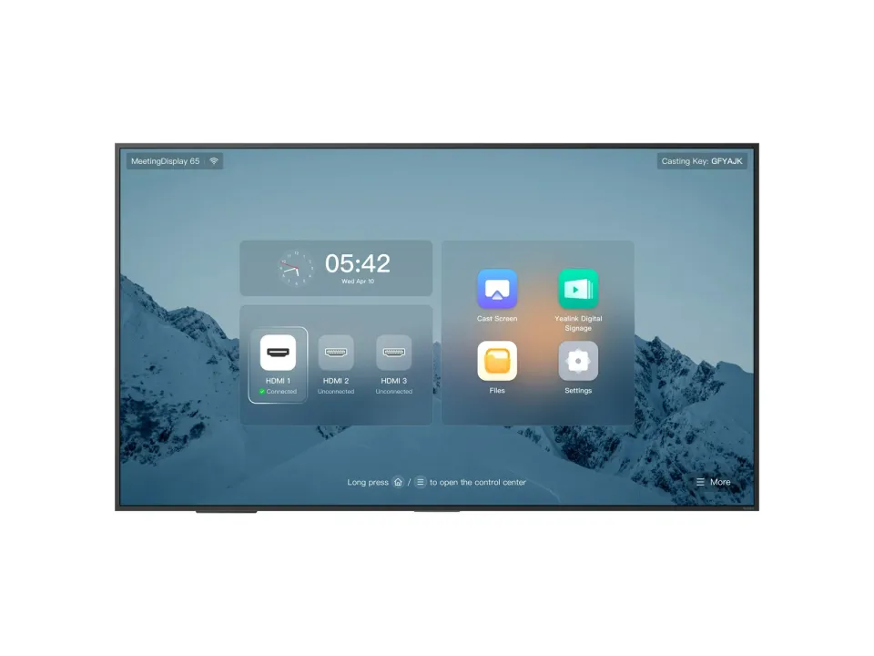 Yealink MeetingDisplay 65, Ultra HD, 4K, IPS,