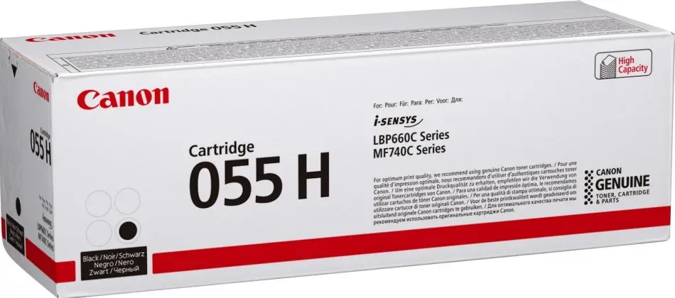 CANON CRG 055 H originální toner černá pro LBP664Cx, LBP663Cdw, MF746Cx, MF744Cdw, MF742Cdw
